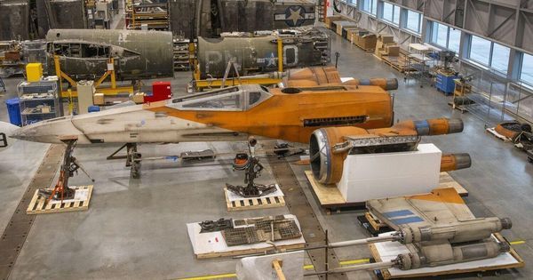 The Smithsonian has a full-size Star Wars X-wing starfighter now