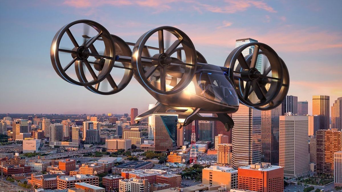 The actual Uber flying taxi appeared at CES so get ready
