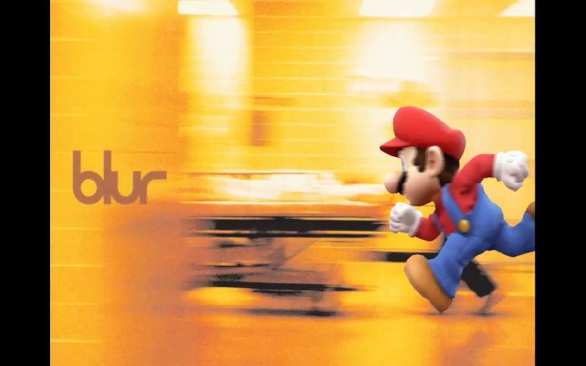 Blur's Song 2 but Mario does all the 'woohoo' work? Yes!