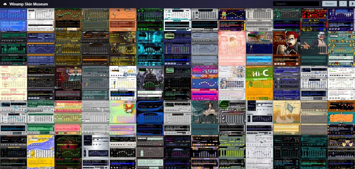 The Winamp Skin Museum is a trip through time and bad design choices