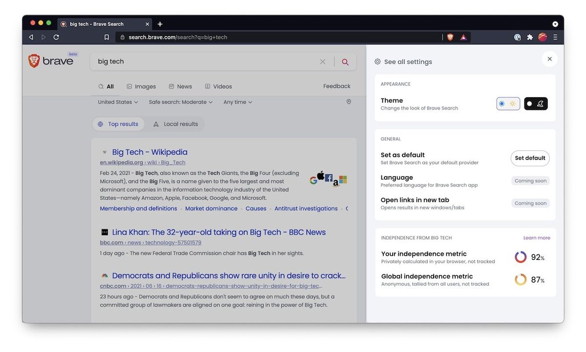 Brave launches Brave Search beta for no tracking alternative to Google