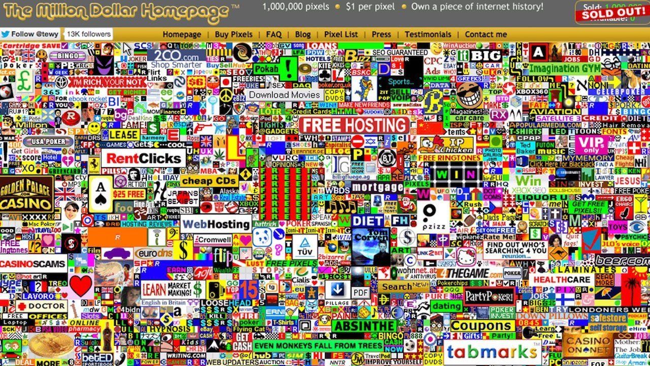 How The Million Dollar Homepage Made Internet History