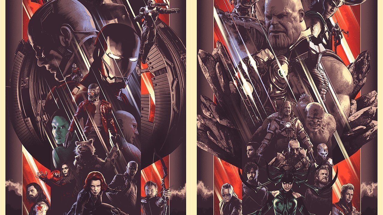 Gorgeous Marvel 'First Ten Years' hero and villain prints a worthy momento of this killer film sequence