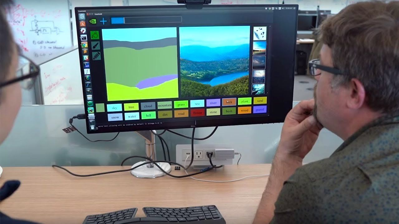 An NVIDIA AI can turn your crappiest doodles into gorgeous lifelike landscapes