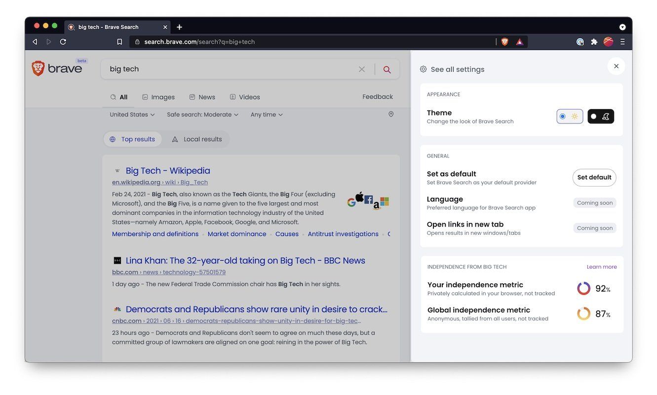 Brave launches Brave Search beta for no tracking alternative to Google