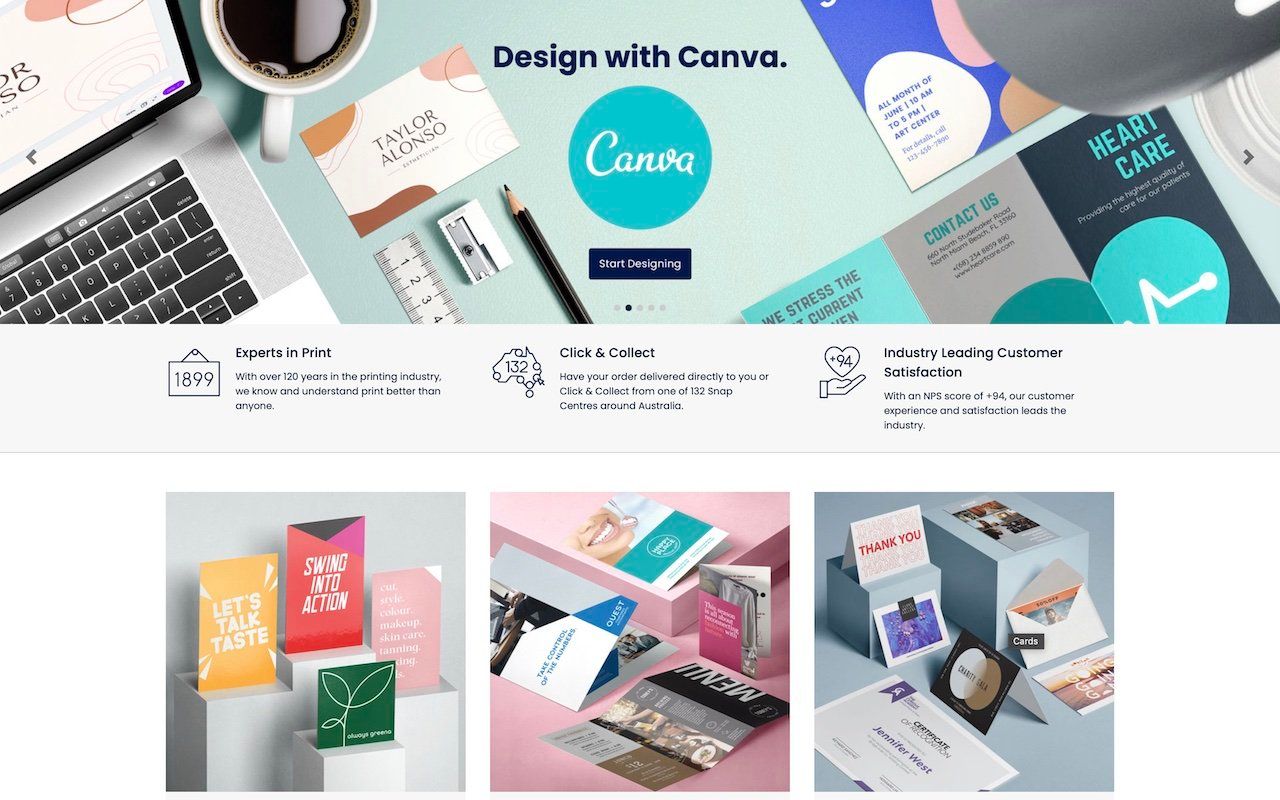 Canva teams up with Snap (the other one) for direct print services