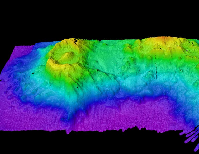 We discovered an undersea volcano that looks like the Eye of Sauron