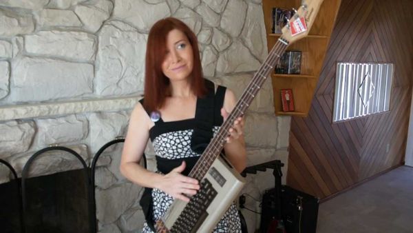 The Commodore 64 bass keytar is even better than you could imagine