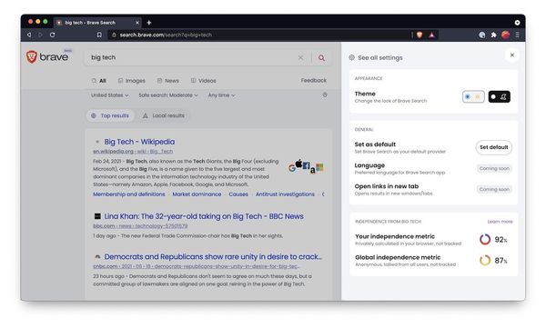 Brave launches Brave Search beta for no tracking alternative to Google