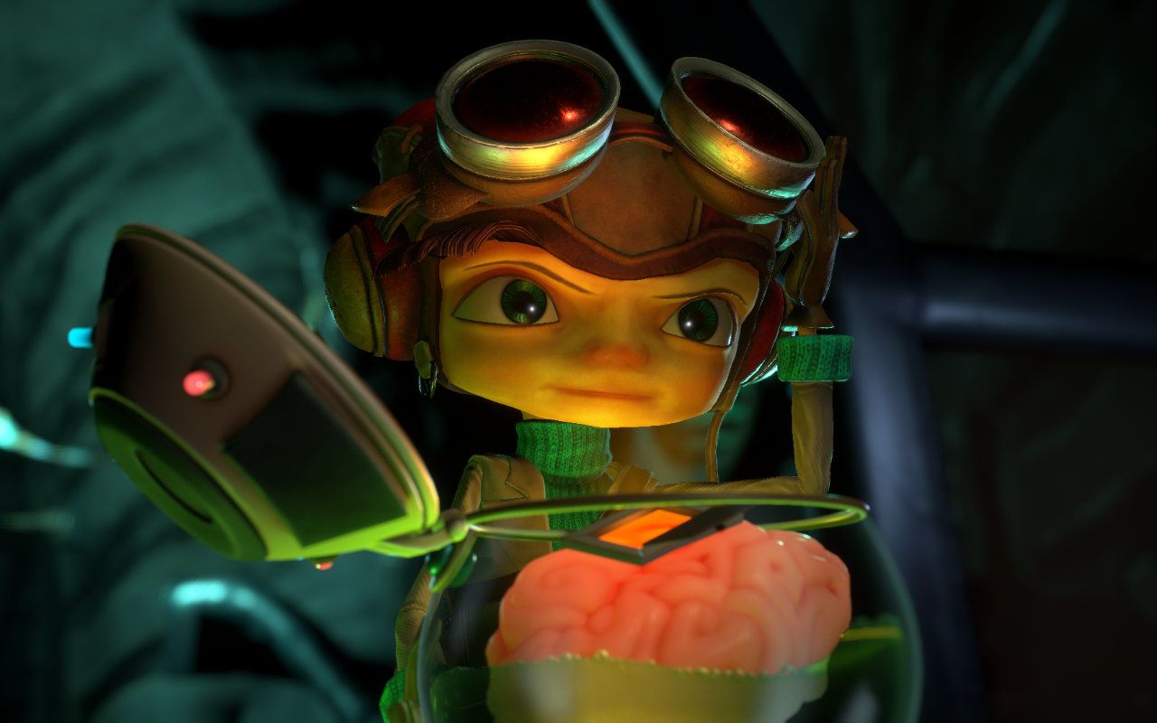 A screenshot from Psychonauts 2 for the Xbox accessibility High Resolution podcast episode.