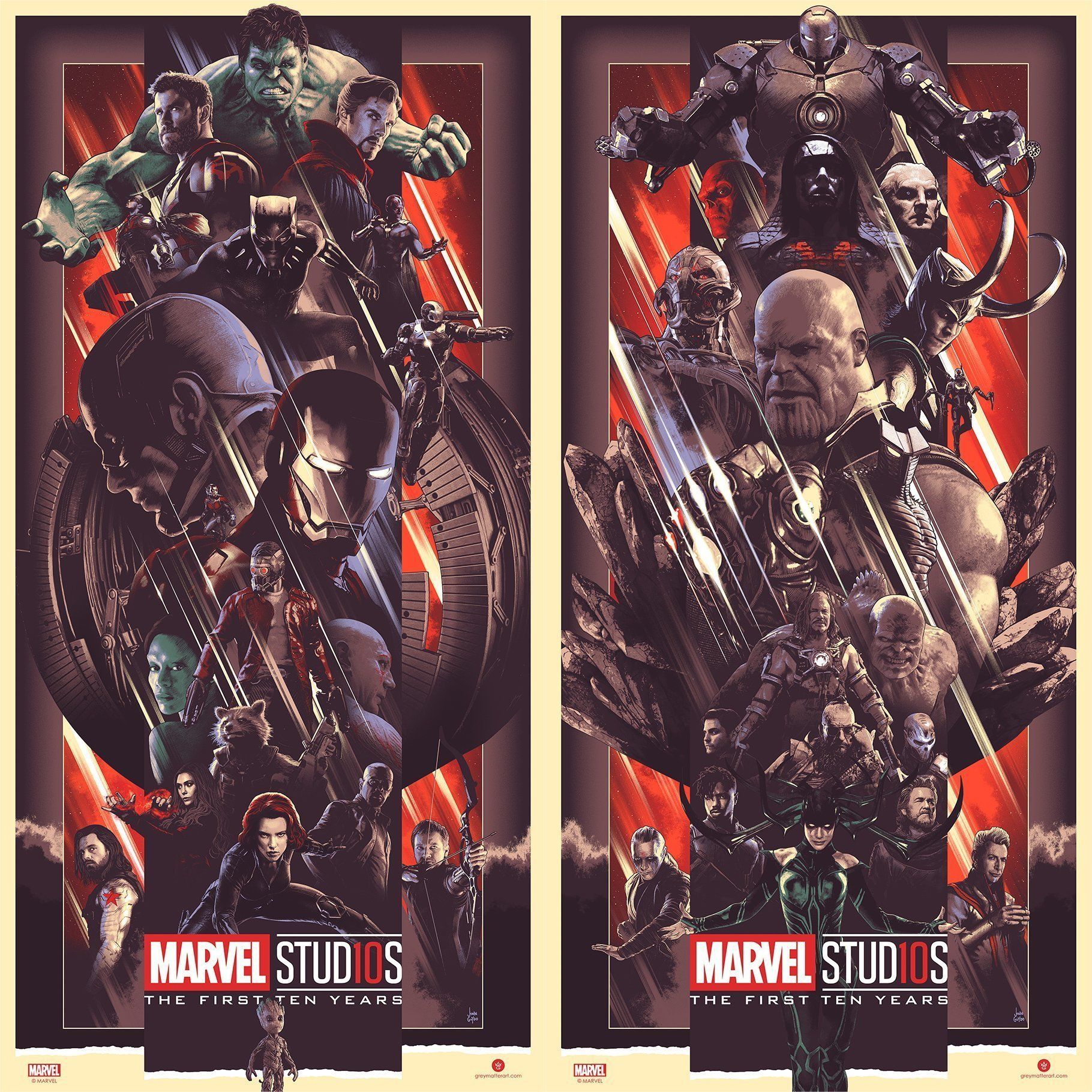 Marvel Studios 'First Ten Years' posters