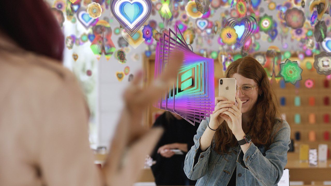 A Nick Cave AR art experience inside an Apple Store