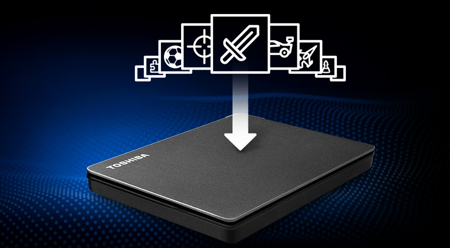 Toshiba Canvio Gaming 2TB Portable External Hard Drive
